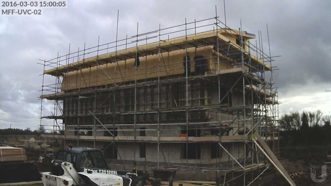 Working on the horizontal support timbers