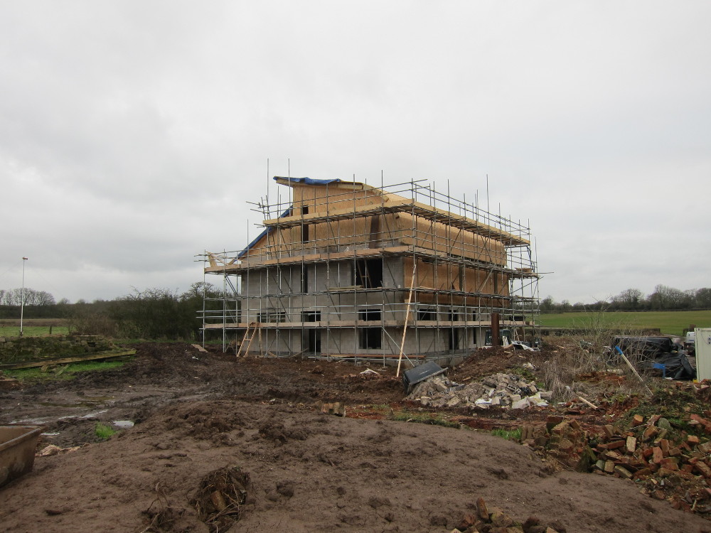 End-of-day view from the north-east