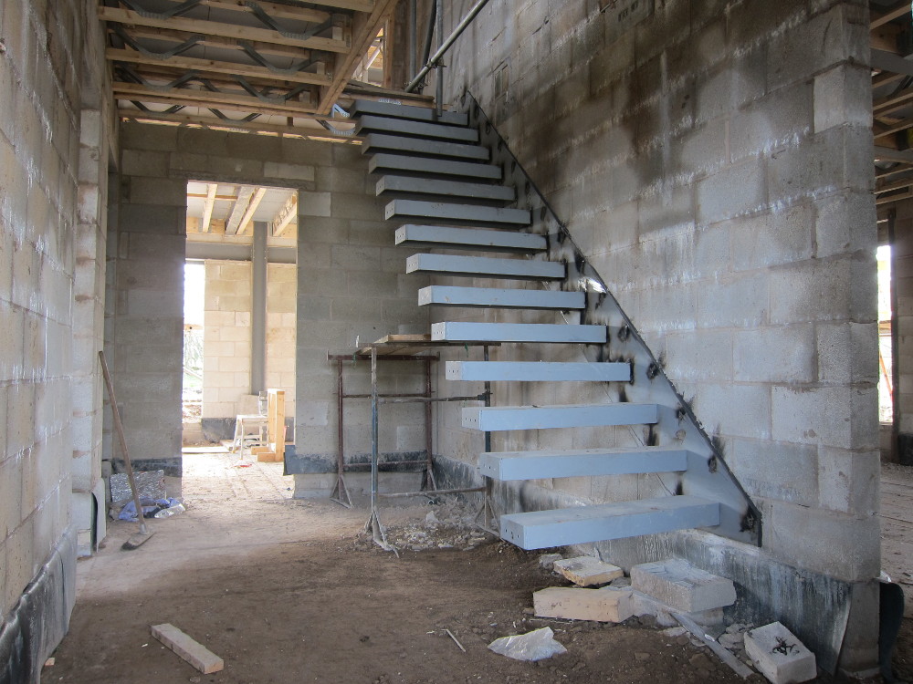 Steel structure for staircase