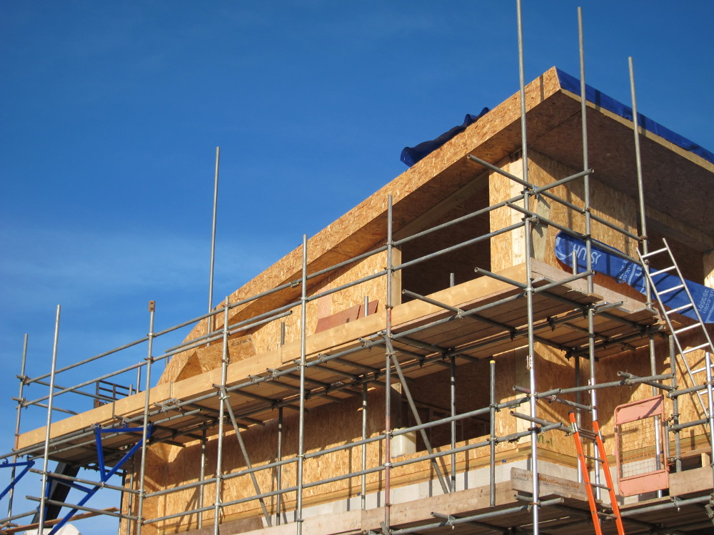 Fascia on western end of main roof