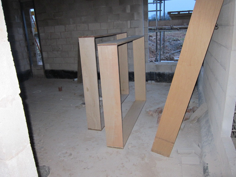 Plywood boxes for windows