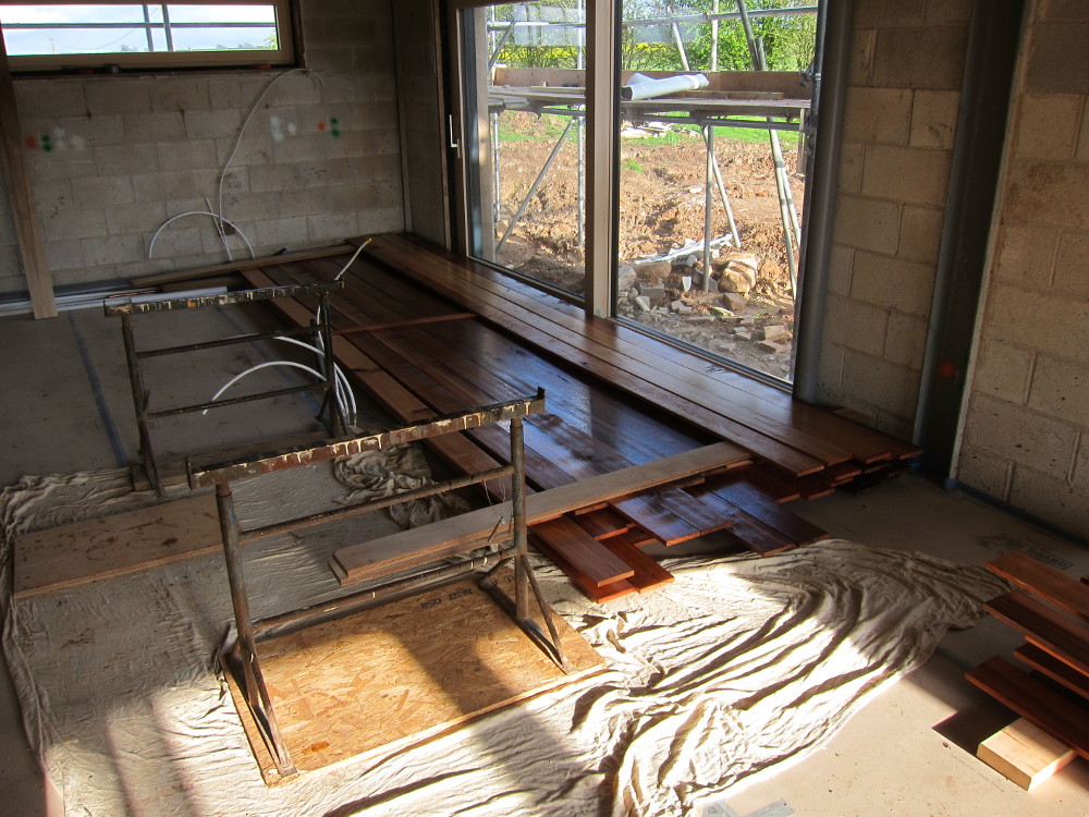 Plenty of room to work indoors when it's raining