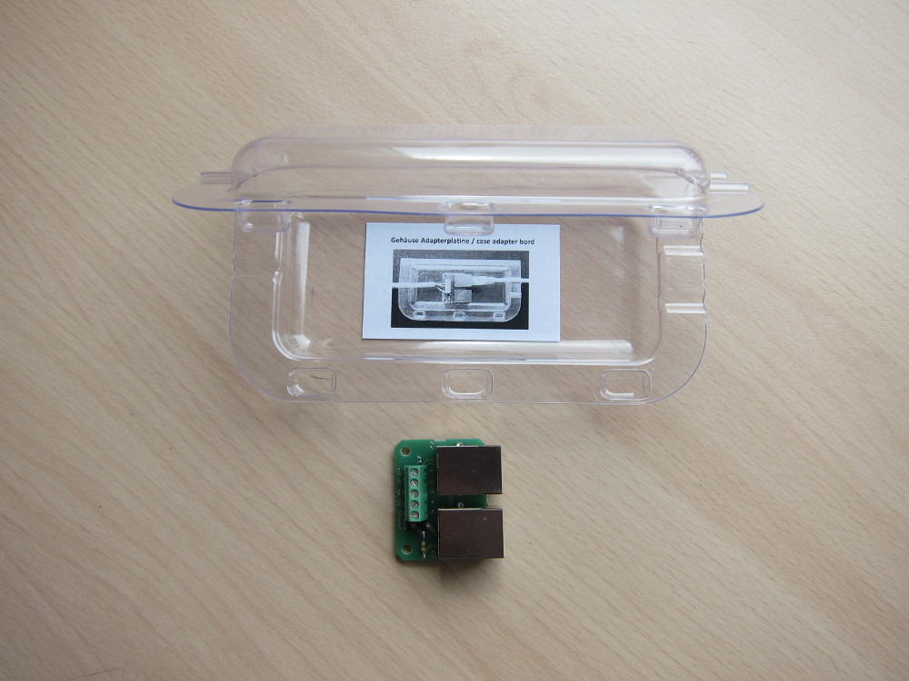 Adaptor board and supplied mounting box