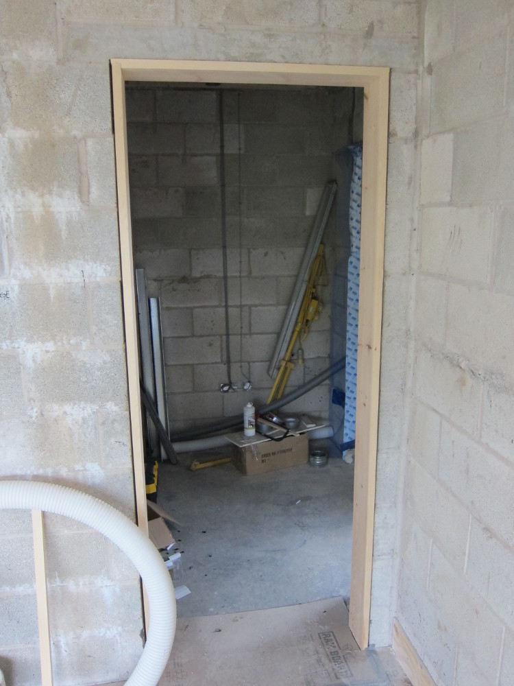 Door frame - this one is between the Kitchen and the Utility Room