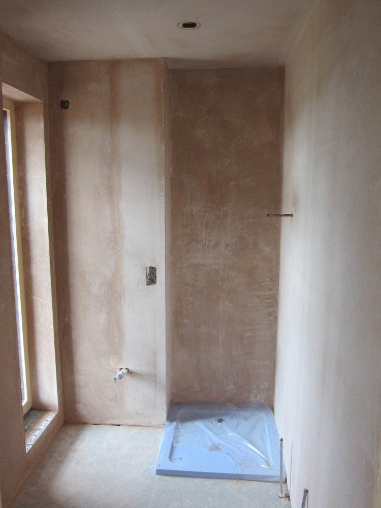 Completed plastering in En-Suite to Bedroom 3