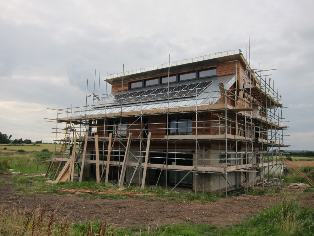 View from main camera location with Solar PV panels installed