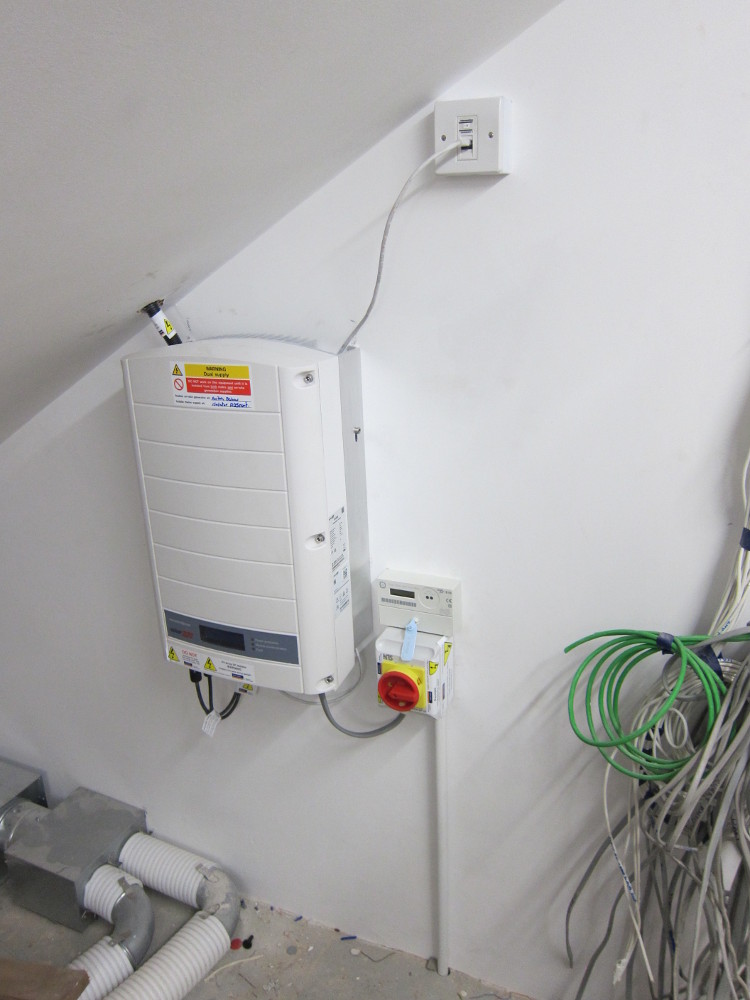 SolarEdge inverter installed in Plant Room