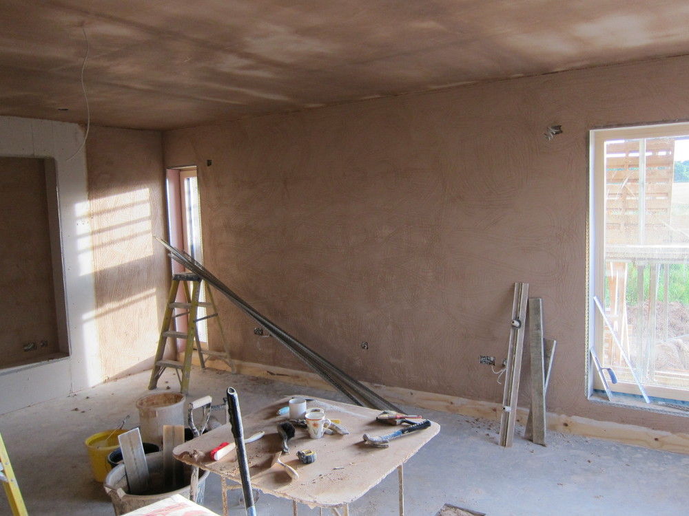 Plastering in the Living Room