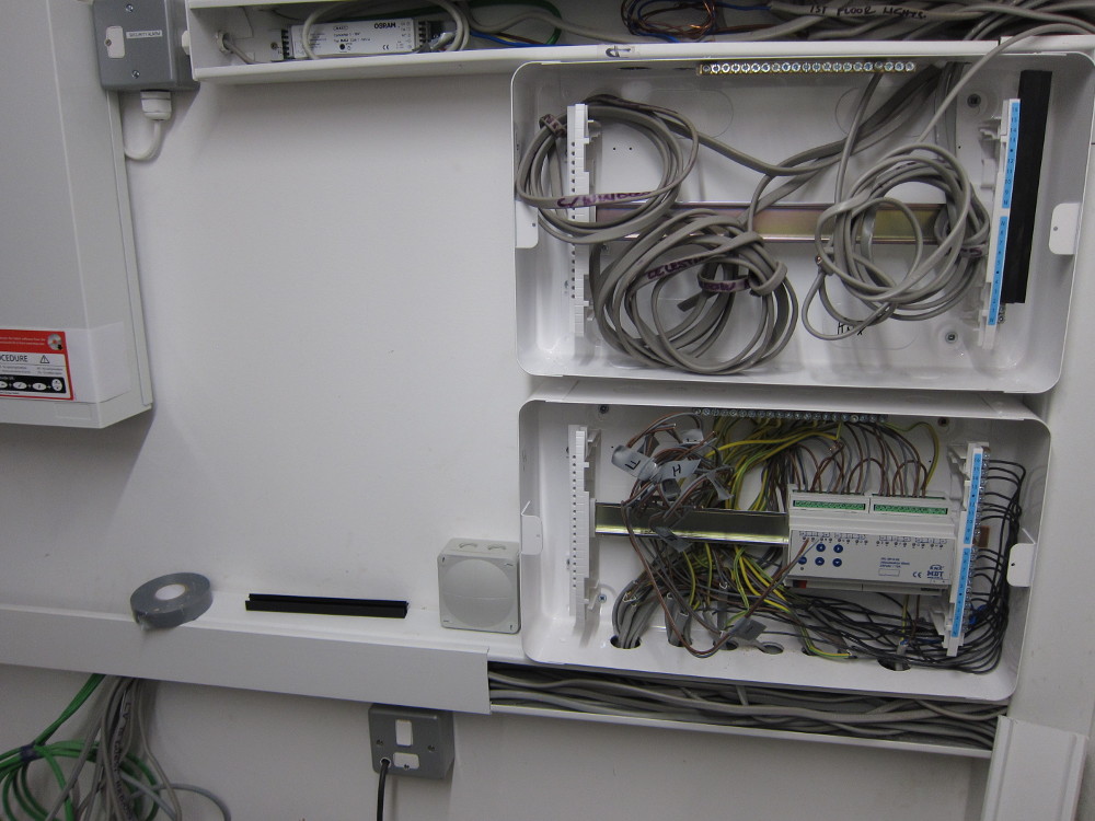 Control boards in the Plant Room