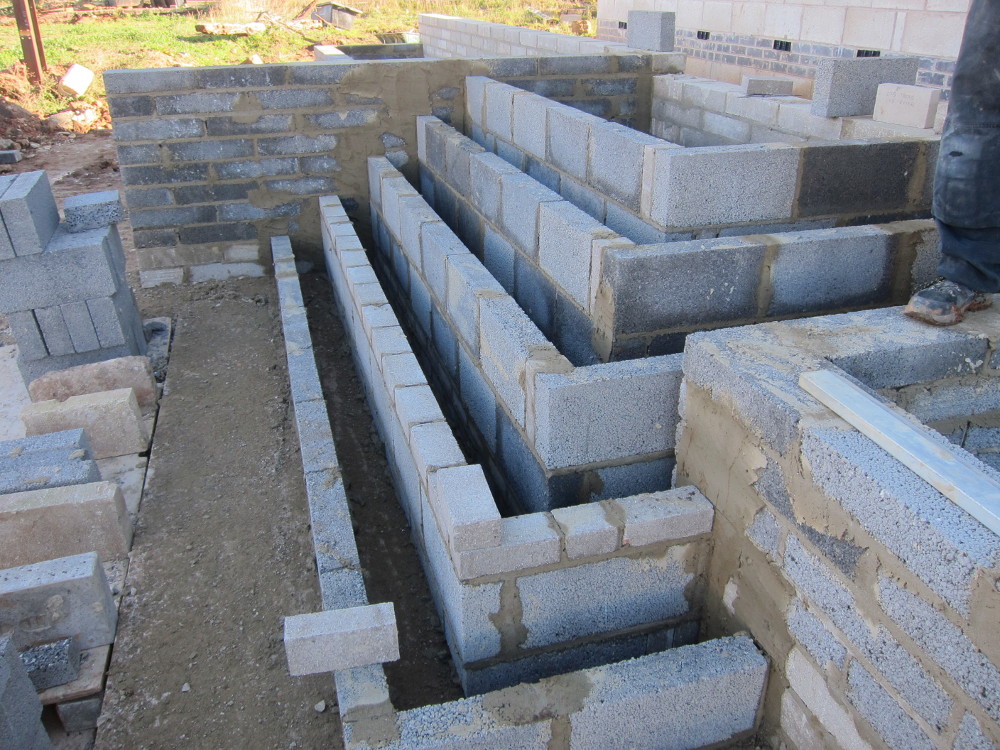 Structure for steps up to front door